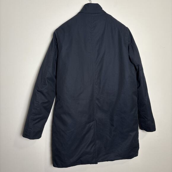 Banana Republic Men’s Water Repellent Coat Size M Preppy Blue Travel Commute - Picture 2 of 11